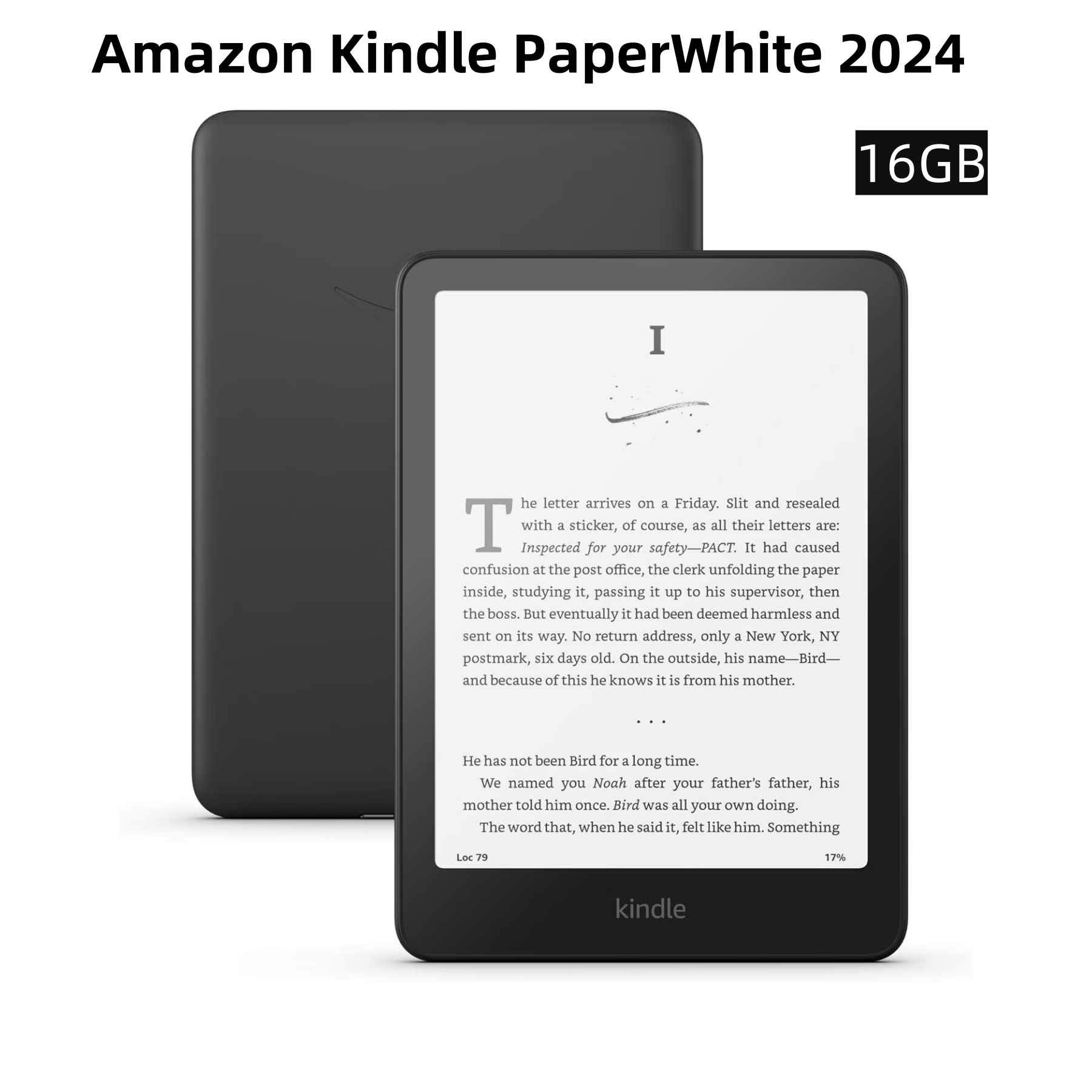 Электронная книга Amazon Kindle PaperWhite 12 2024 16ГБ черный