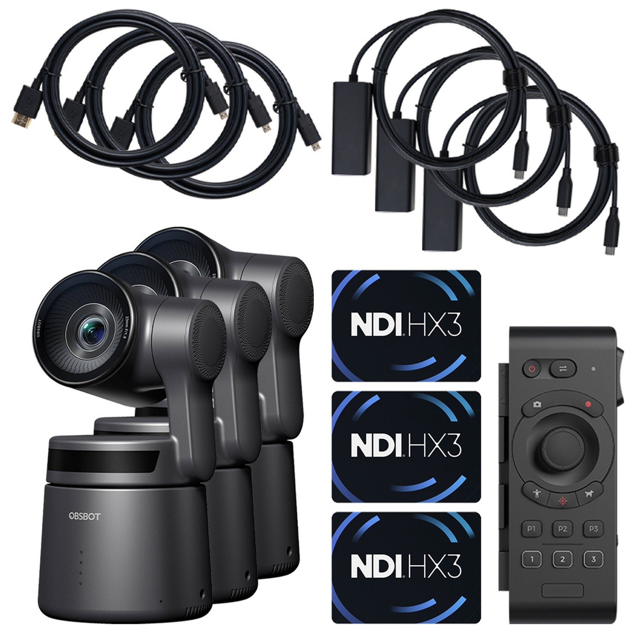 リモコン付き】OSBOT Tail air 4K PTZカメラ付属品一式セット Amazon