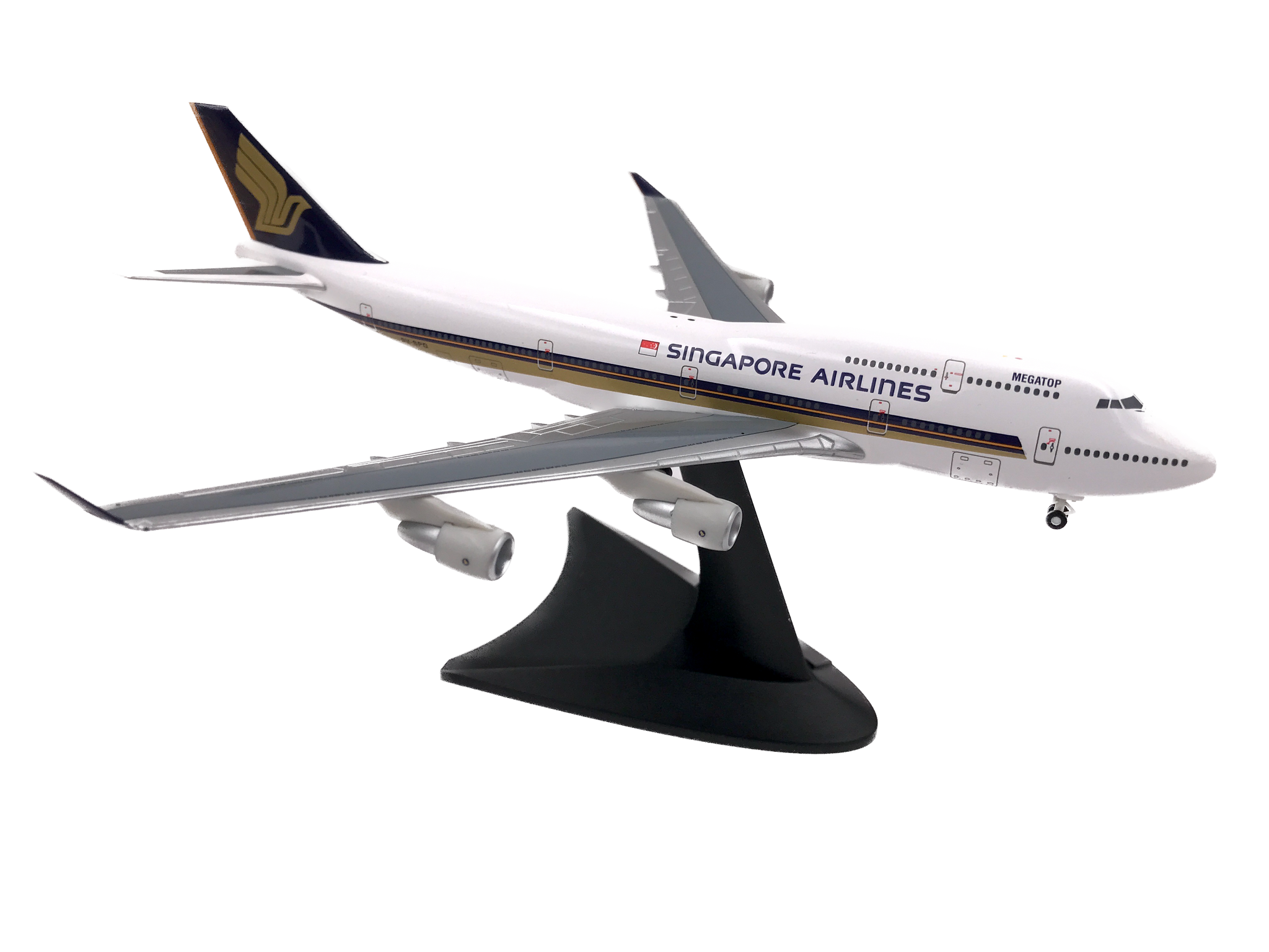 SINGAPORE AIRLINES MEGATOP BOEING 747-400 1:400 [HERPA] – aviation