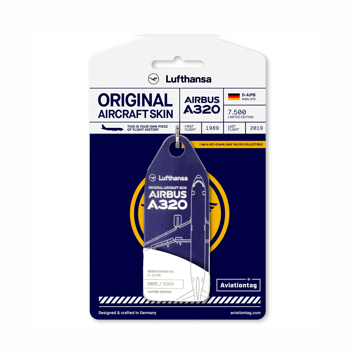 Lufthansa aviationtag A320 コンビ色 Lufthansa aviationtag A320