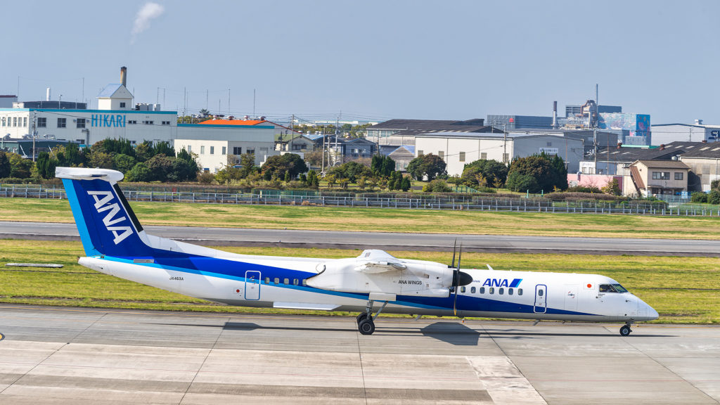 ANAウイングス】〈取材〉DHC8-Q400型機チャーターフライト 〜 Q400 南