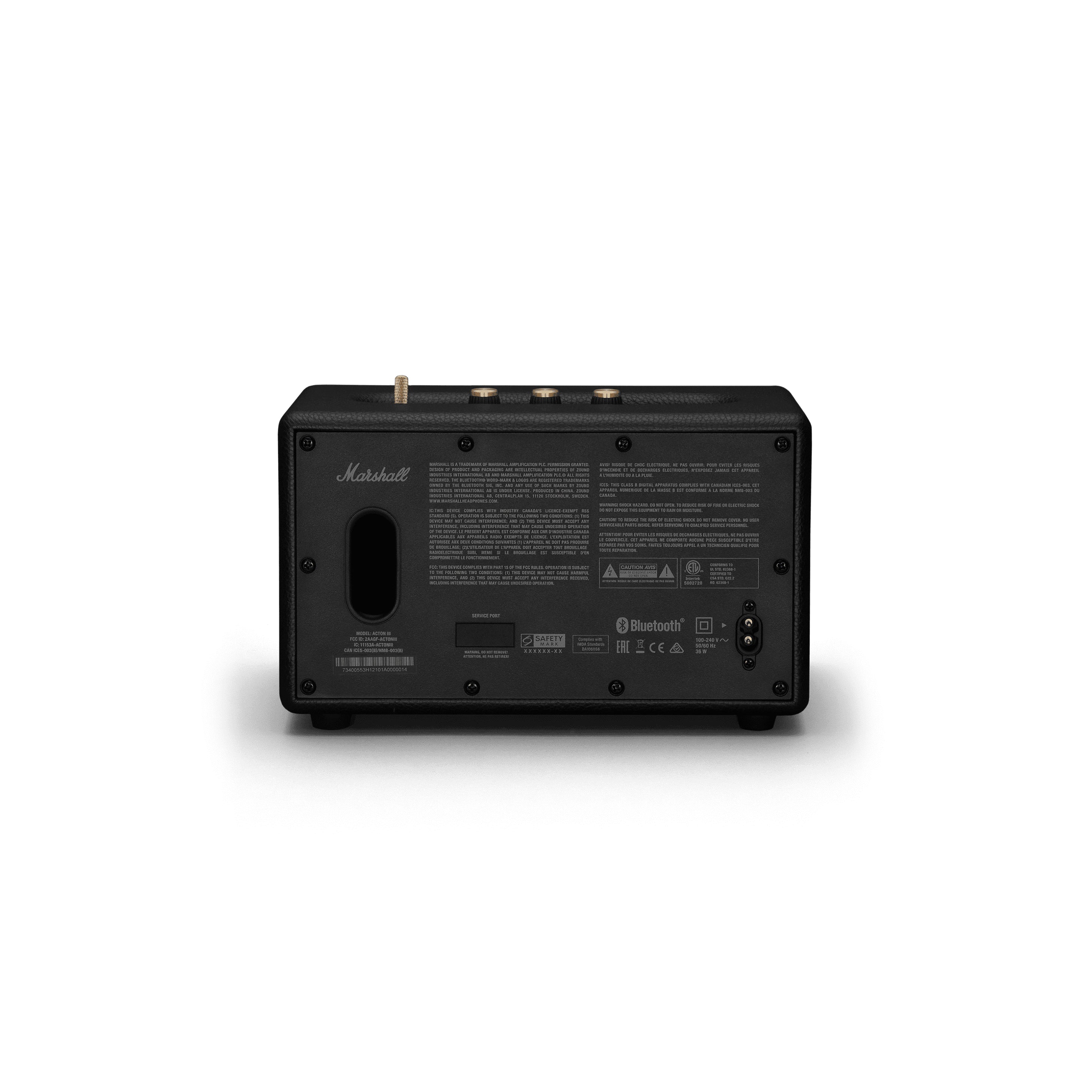 Marshall Acton III - Bluetooth Speaker (Black) – AV Shack
