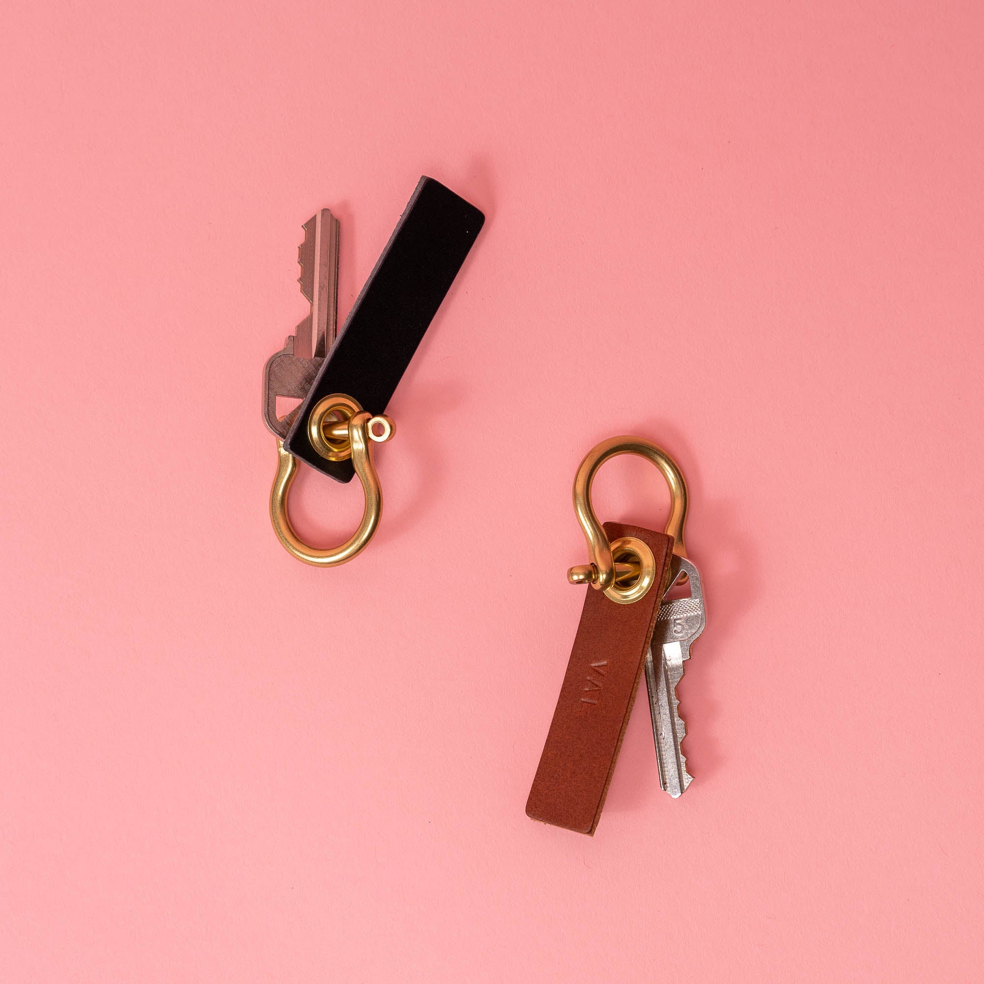 Supreme supreme leather key loop red Logo Red Leather Key loop FW21