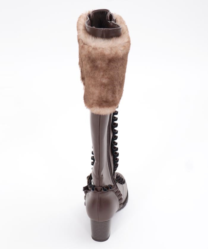 Lace-Up Long Boots – axes femme from JAPAN