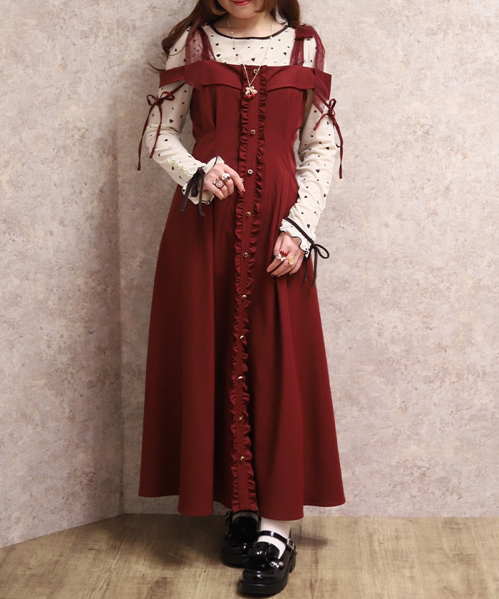 Tulle Ribbon Dress – axes femme from JAPAN