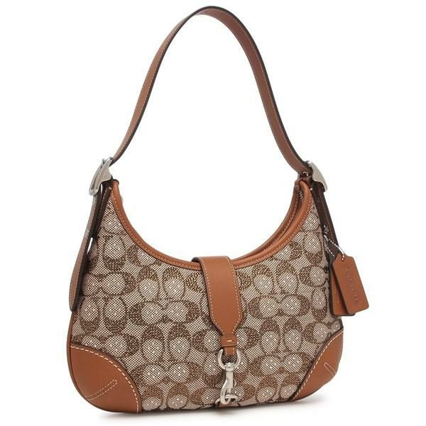 コーチ ショルダーバッグ ハンプトンズ ホーボー バッグ シグネチャー