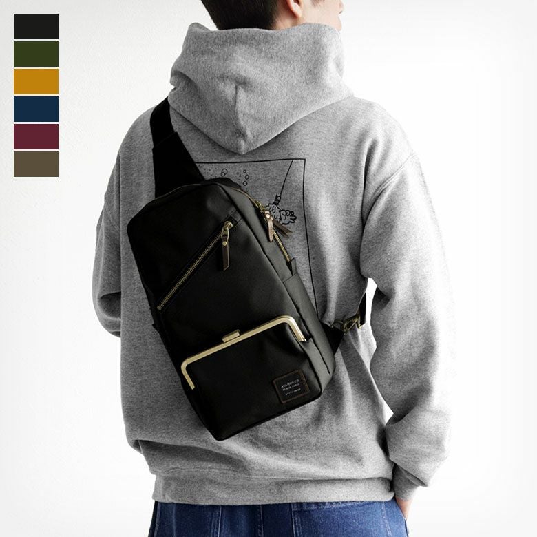 在庫商品】縦型がま口ボディバッグ【コーデュラ(R)】 | がま口の専門店