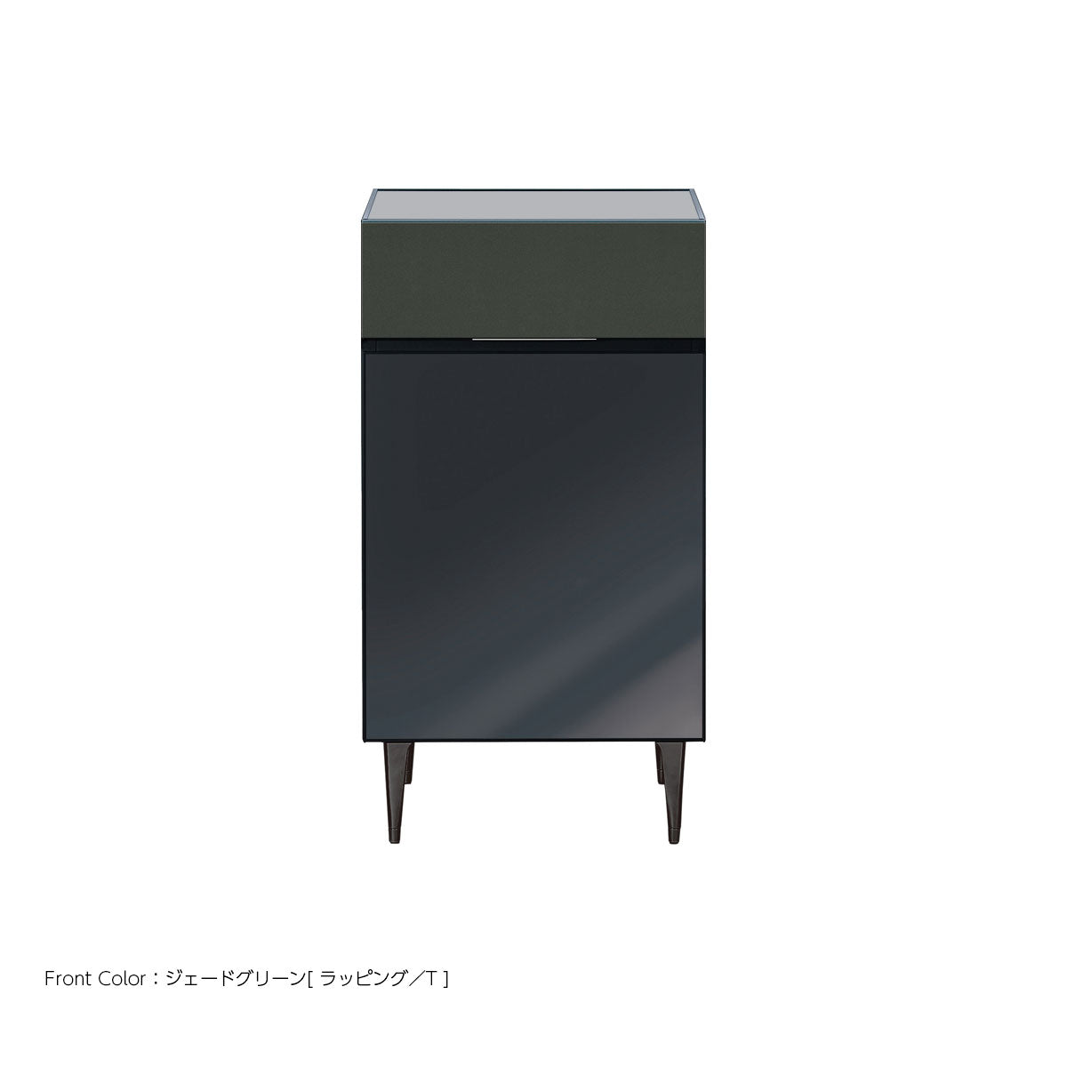 綾野製作所 ゼノノワール 幅50cm 80cm サイドボード ガラス扉 引出し