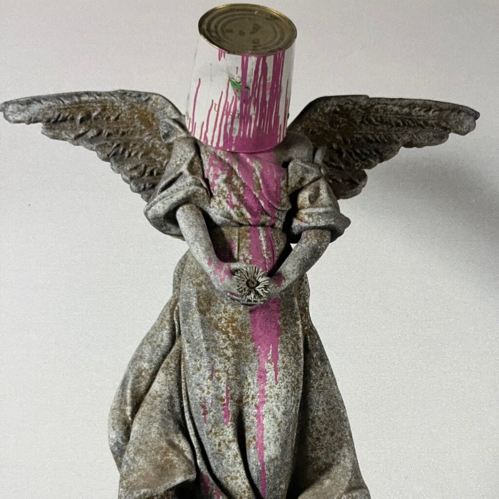 Banksy/バンクシー Angel with Paint Pot「ペンキ缶を持つ天使