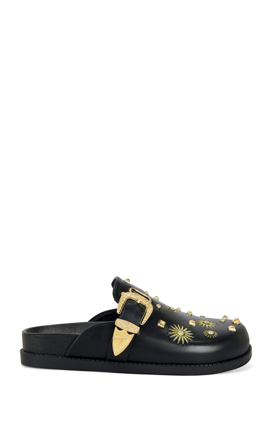 TROUVER-BLACK FLAT MULE | AZALEA WANG
