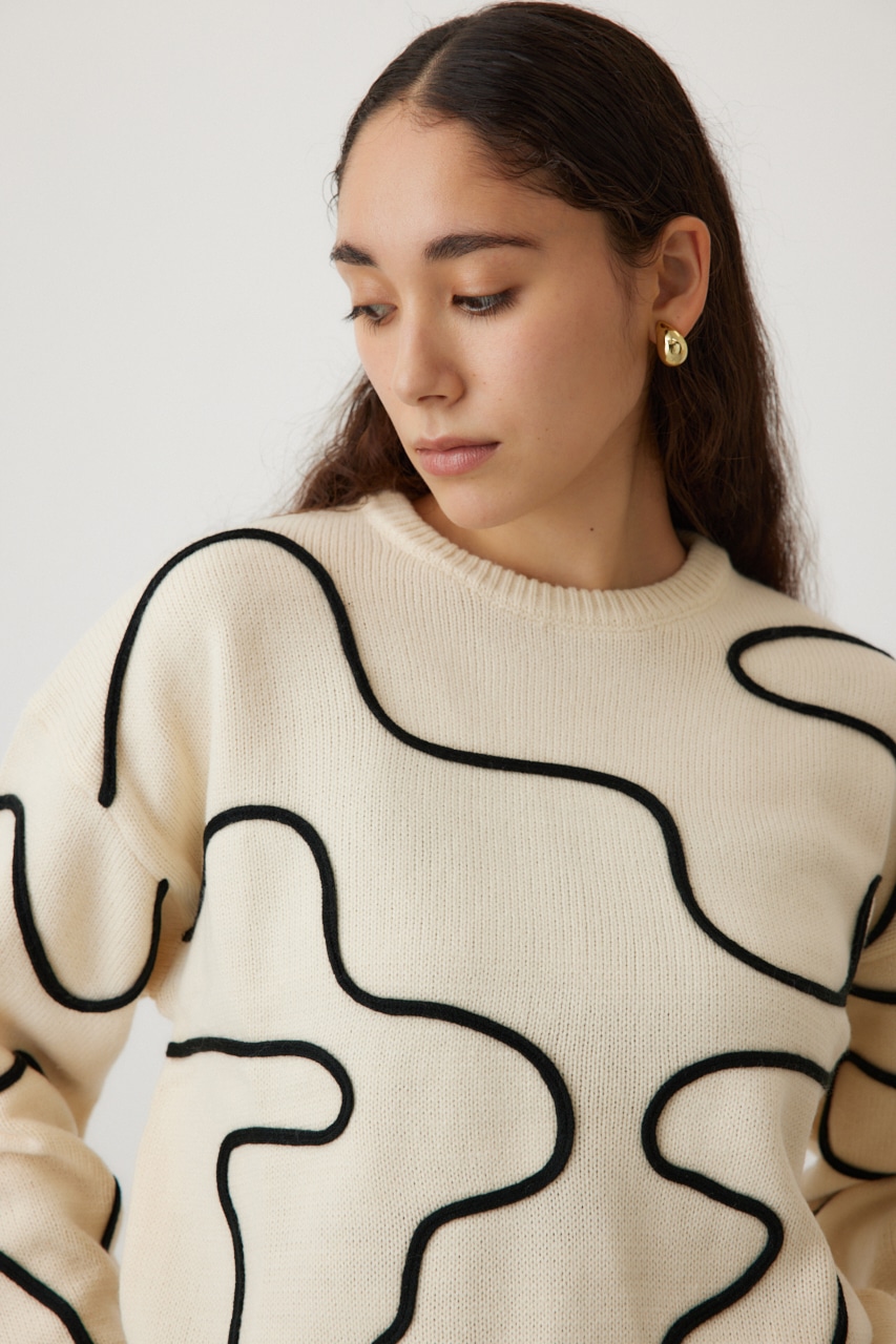 crie conforto】コードエンブロイダリーニット｜WOMEN｜254HAT70-087I