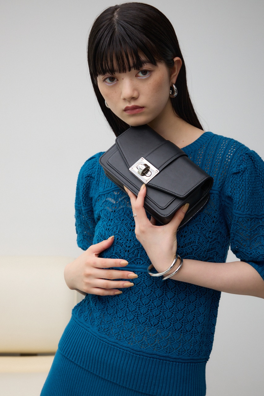 ターンロックフラップウォレットバッグ｜WOMEN｜250HAB55-051E｜AZUL