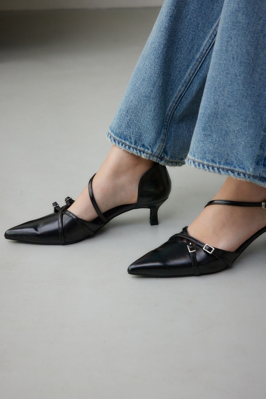 ダブルクロスポインテッドパンプス｜WOMEN｜250HAC55-357K｜AZUL BY