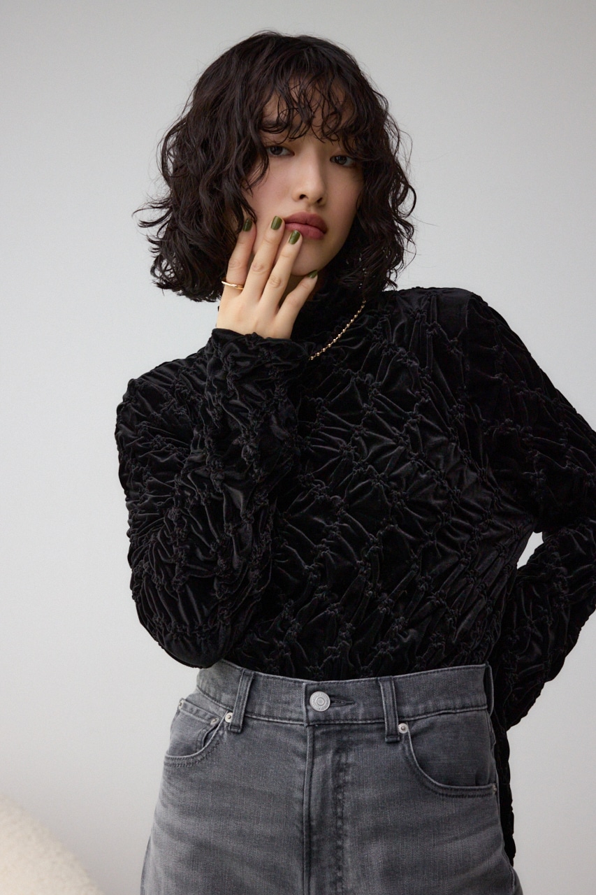 ベロアデザインカットトップス｜WOMEN｜250HAC80-594I｜AZUL BY MOUSSY