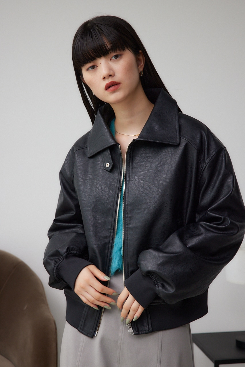フェイクレザージャケット｜WOMEN｜250HAF30-065H｜AZUL BY MOUSSY