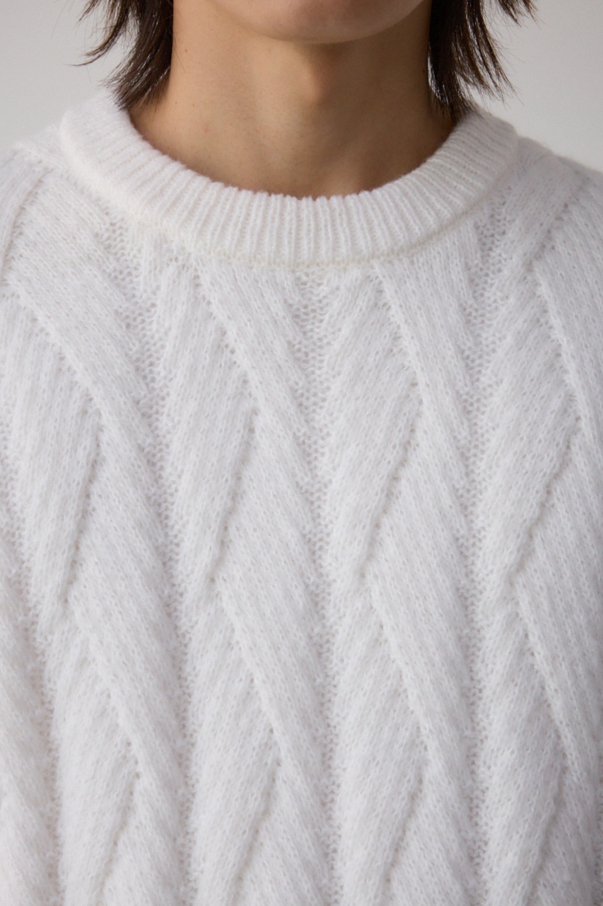 ダイアゴナルニット｜MEN｜251HAB70-408I｜AZUL BY MOUSSY（アズール