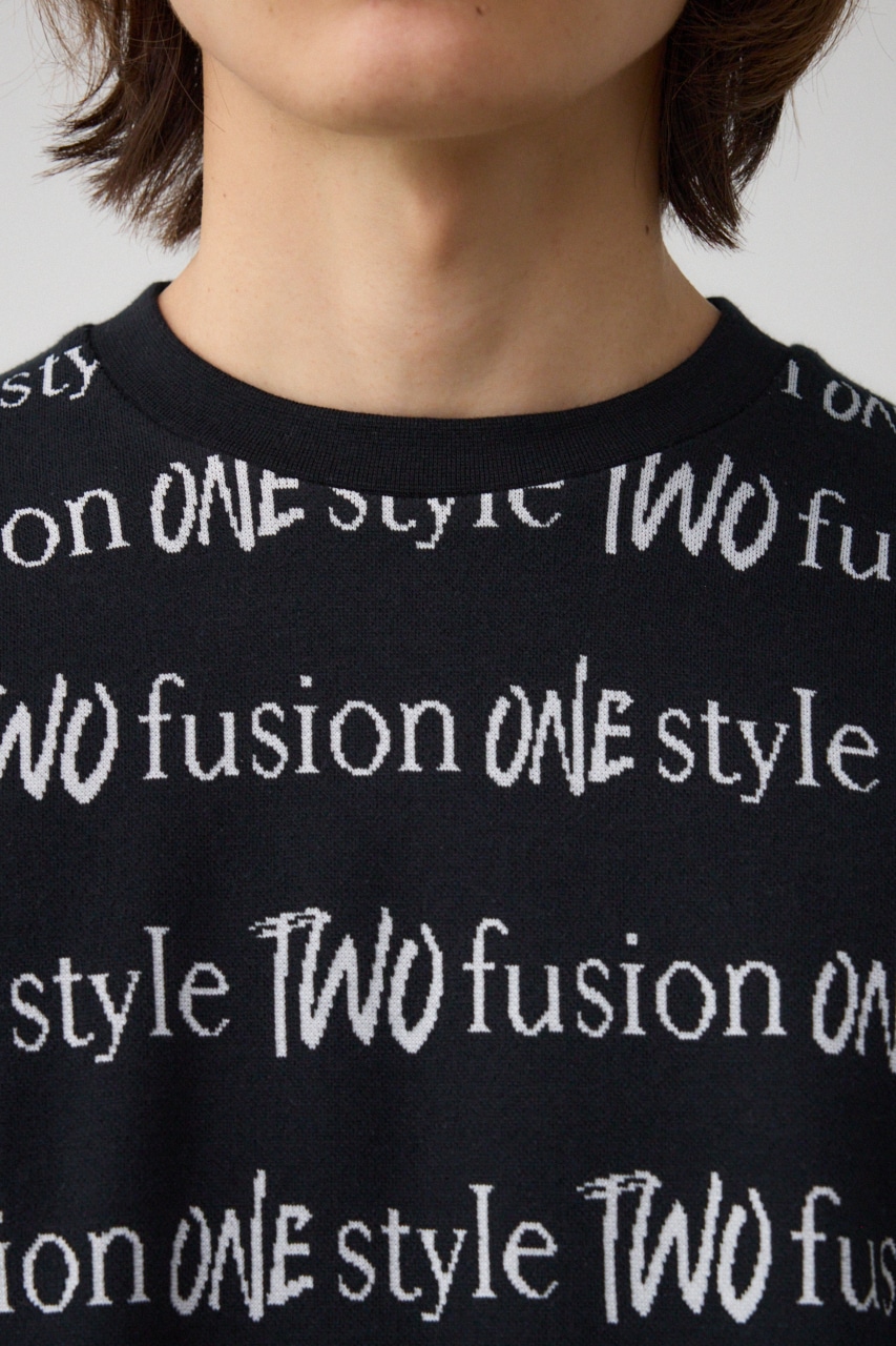 ジャガード総柄7分袖トップス｜MEN｜251HAC90-074G｜AZUL BY MOUSSY