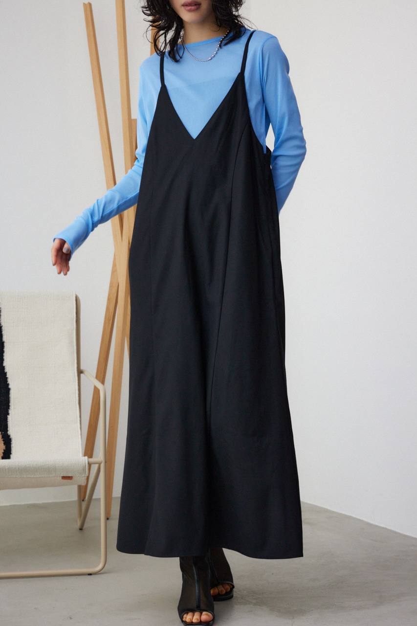 ディープVネックナローキャミワンピース｜WOMEN｜250HSM33-097B｜AZUL