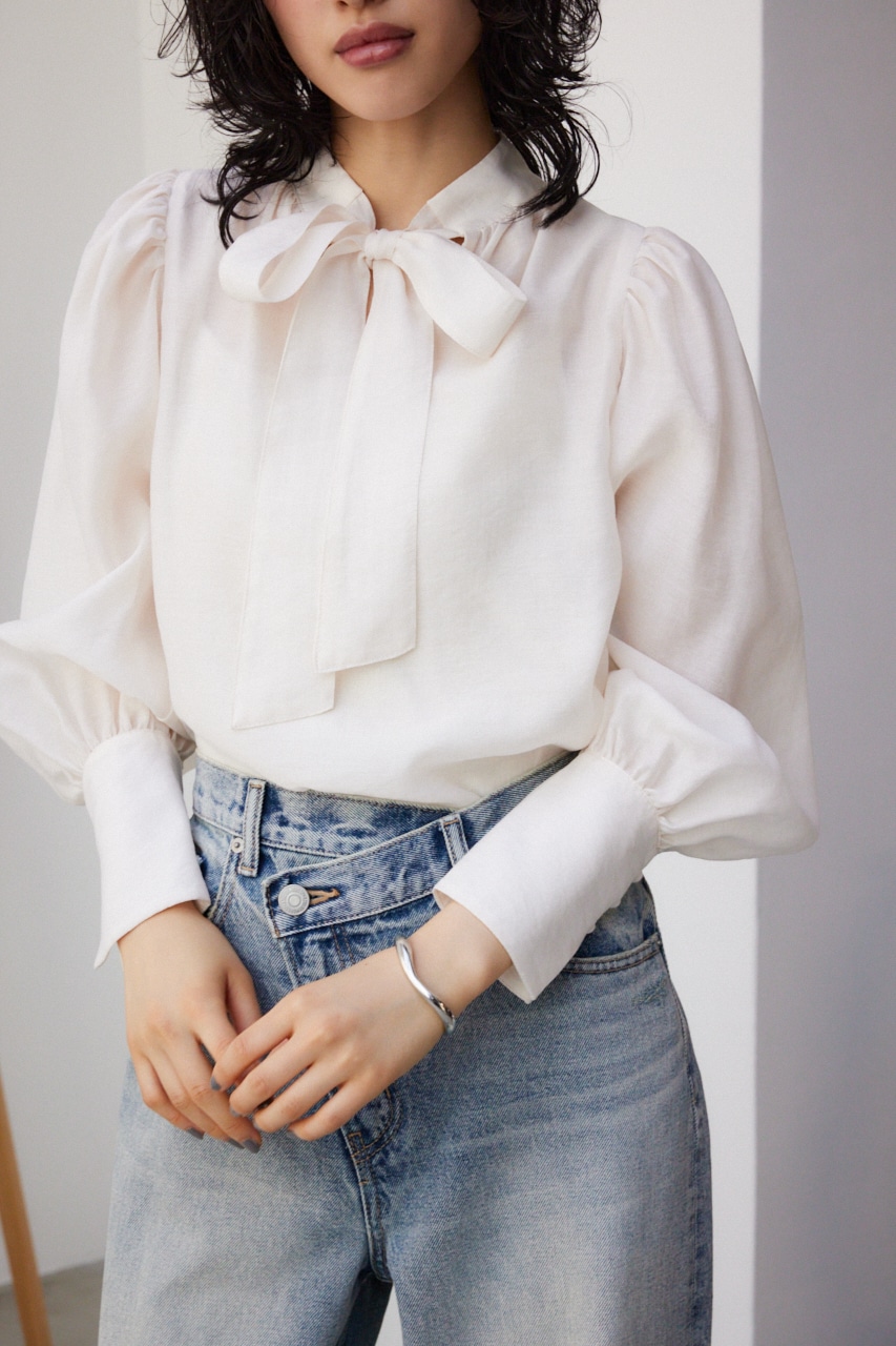 2WAYシアーリボンブラウス｜WOMEN｜250HSF30-096B｜AZUL BY MOUSSY