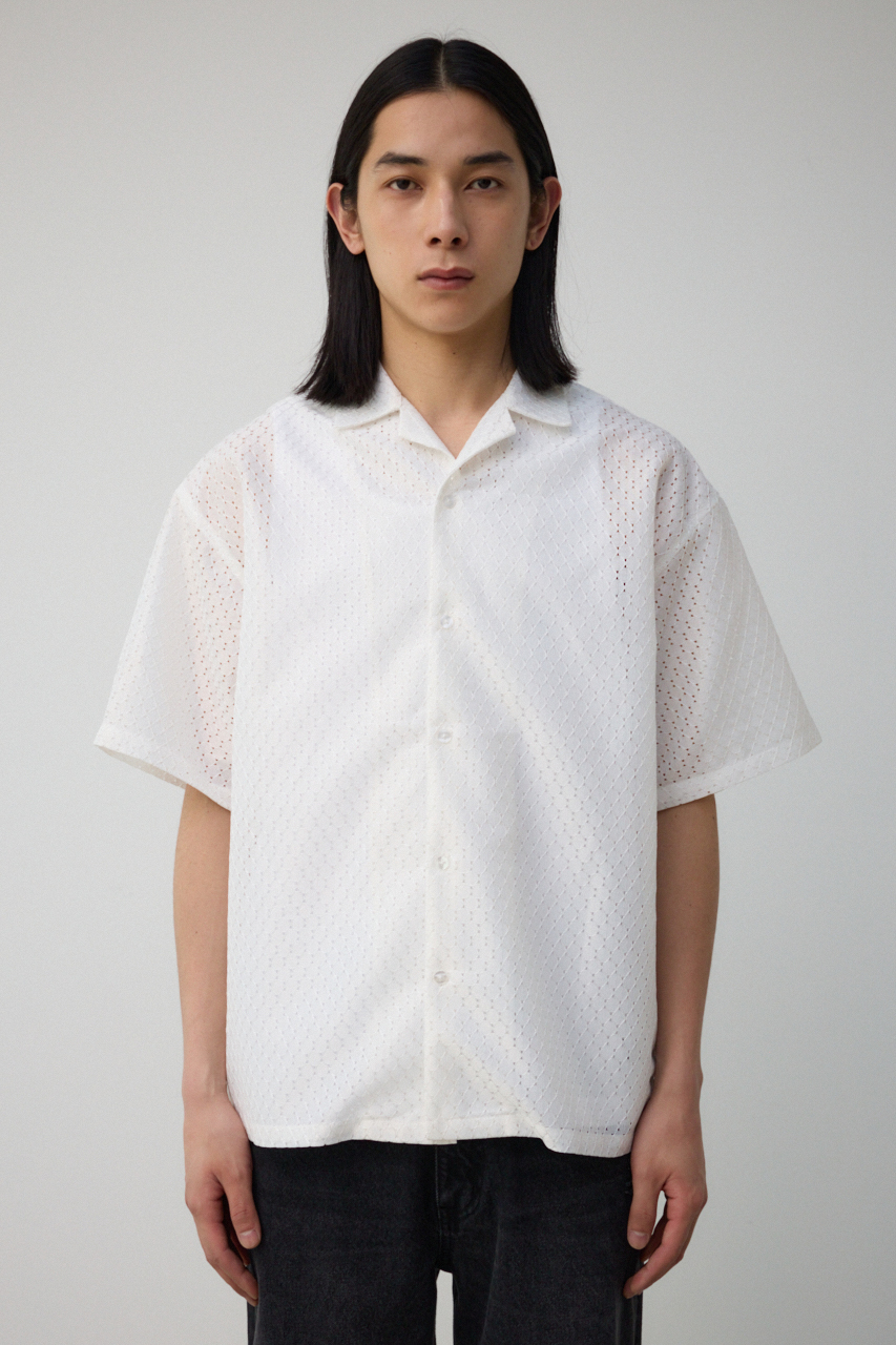 シアーレースシャツ｜MEN｜251HST30-222E｜AZUL BY MOUSSY（アズール