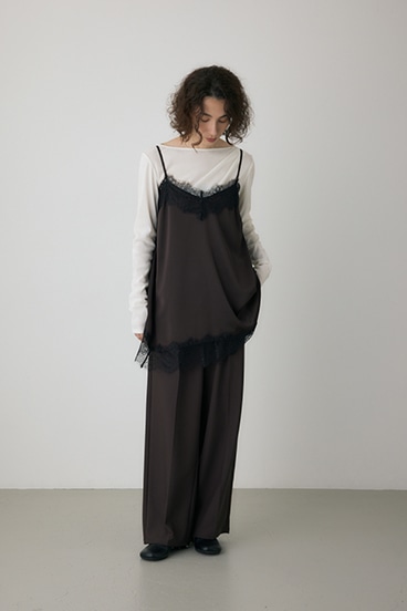 crie conforto】レースフレアサテンキャミ｜WOMEN｜254IAT30-0481