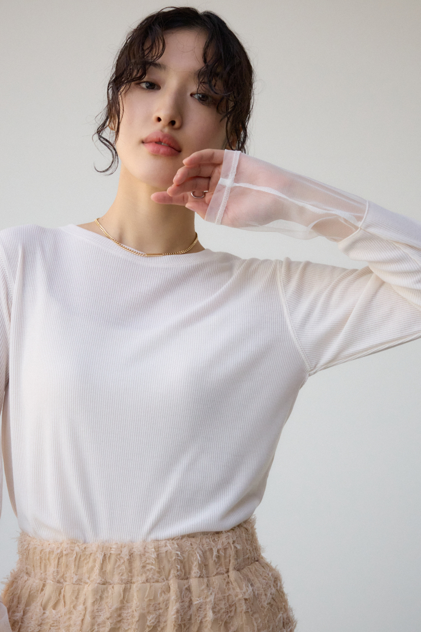 ソデレーステレコトップス｜WOMEN｜250ISB80-278B｜AZUL BY MOUSSY