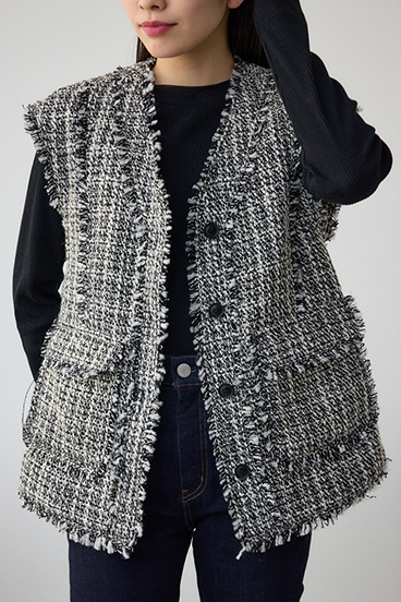 ツイードフリンジベスト｜WOMEN｜250ISC30-253C｜AZUL BY MOUSSY