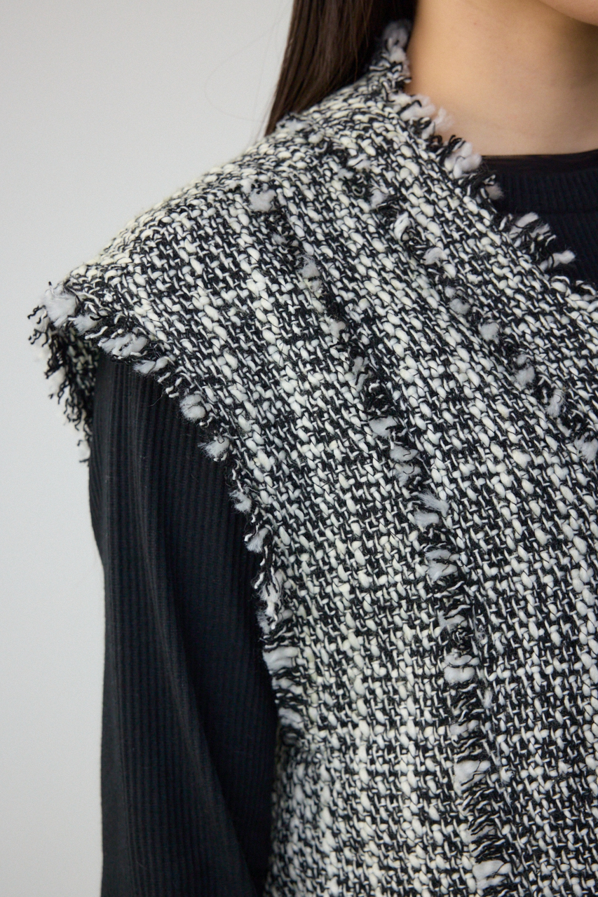 ツイードフリンジベスト｜WOMEN｜250ISC30-253C｜AZUL BY MOUSSY