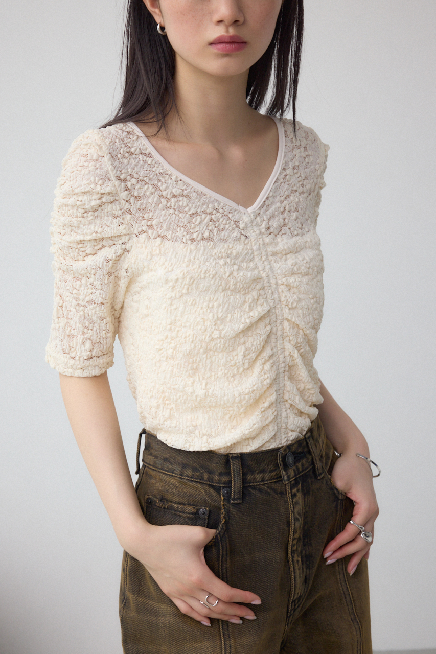 2WAYギャザーレーストップス｜WOMEN｜250ISC80-491D｜AZUL BY MOUSSY