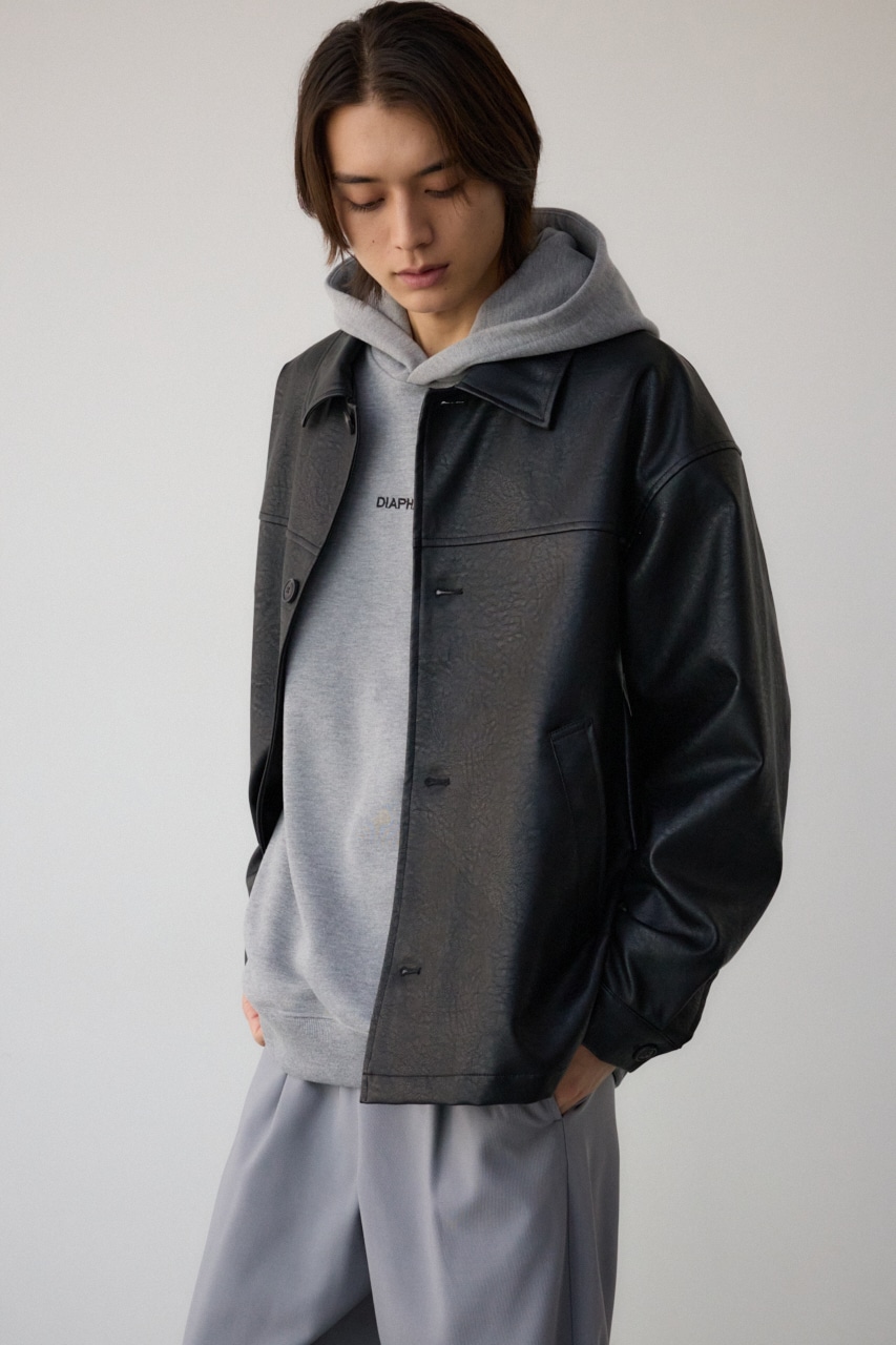 フェイクレザーコーチジャケット｜MEN｜251ISC30-178B｜AZUL BY MOUSSY