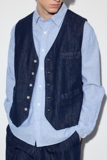 リラックスデニムベスト｜MEN｜251JSR10-3481｜AZUL BY MOUSSY