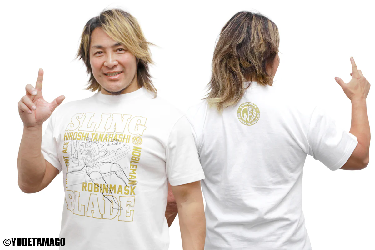 キン肉マンコラボ 棚橋弘至×ロビンマスク「SLING BLADE」Tシャツ