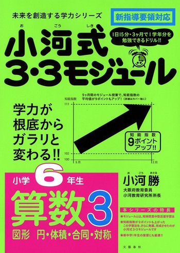 小河式3・3モジュール 小学6年生 算数3 図形 円・体積・合同・対称