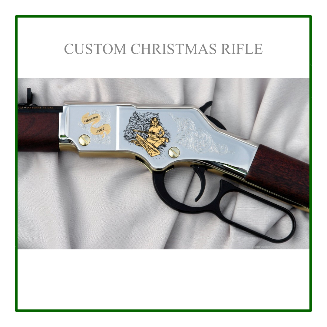 Custom Henry Golden Boy Silver .22 LR Christmas Rifle – High