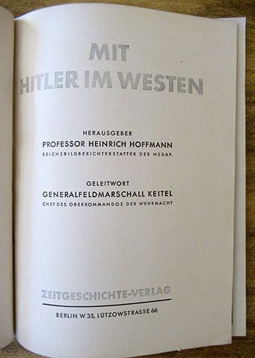 ORIGINAL 1940 HEINRICH HOFFMANN PHOTO BOOK 