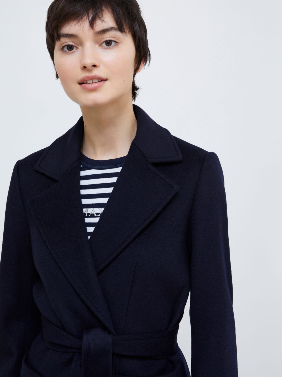 ショートラン] ビーバー ピーコート, blue | MAX&Co.