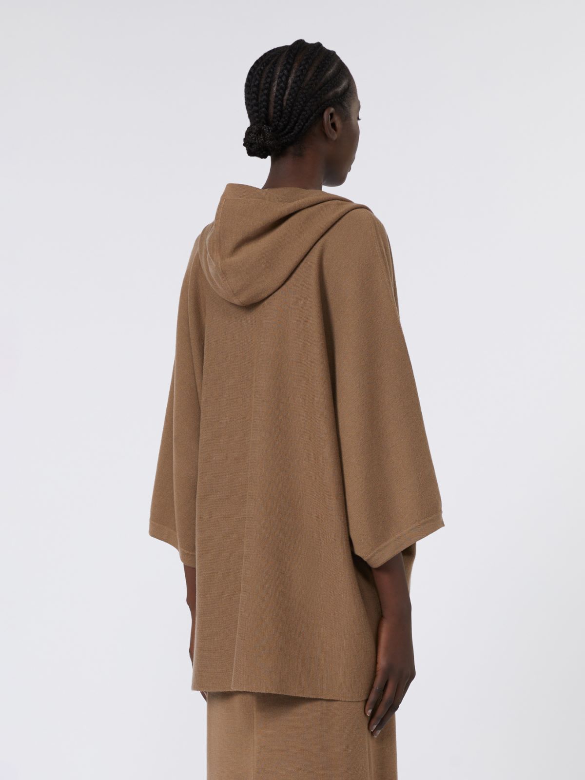 Wool yarn cardigan, hazelnut brown | Max Mara