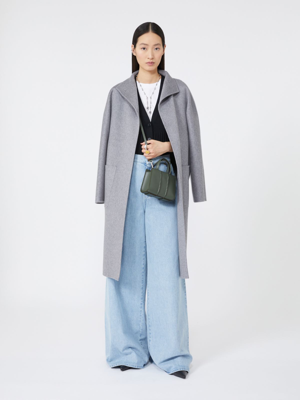 ホイットニー] カーフレザー ナノ バッグ 2, olive green | Max Mara