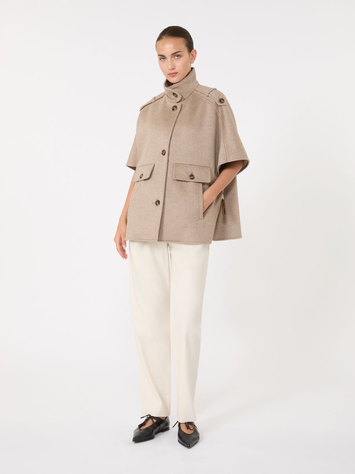 ヴェネレ] ピュア カシミヤ ケープ, beige | Max Mara