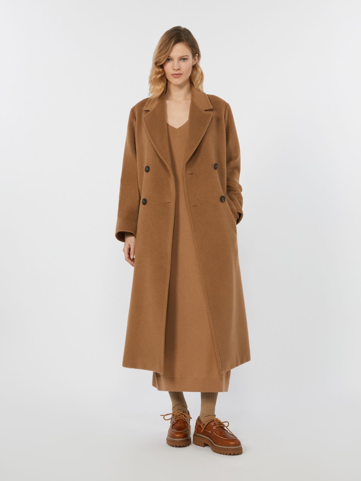 Wool and cashmere knit dress, camel | Max Mara
