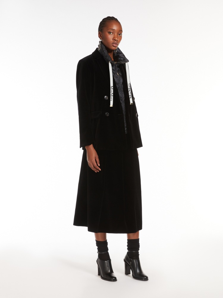 Water-repellent nylon canvas gilet, black | Max Mara