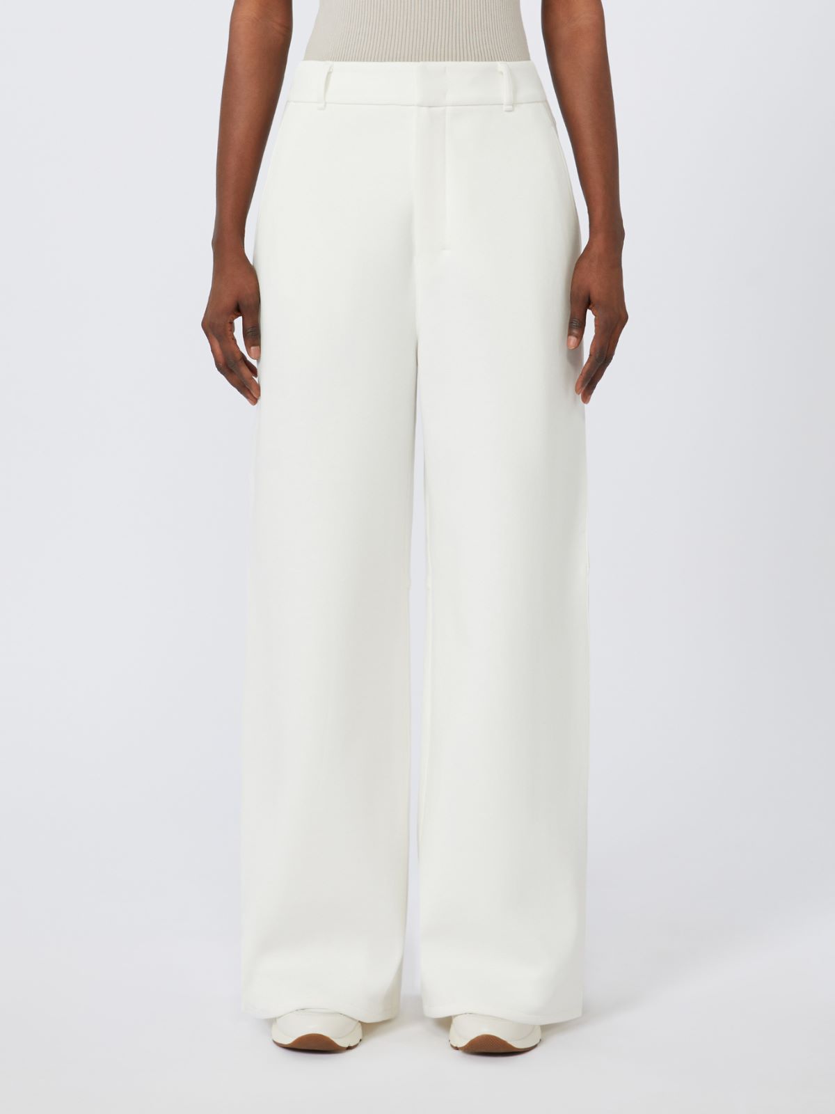 Jersey trousers, white | Max Mara