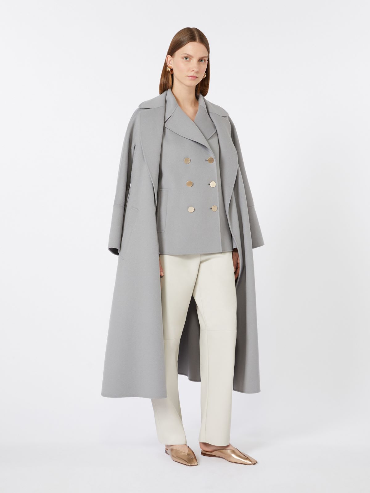 Wool broadcloth jacket, avio | Max Mara