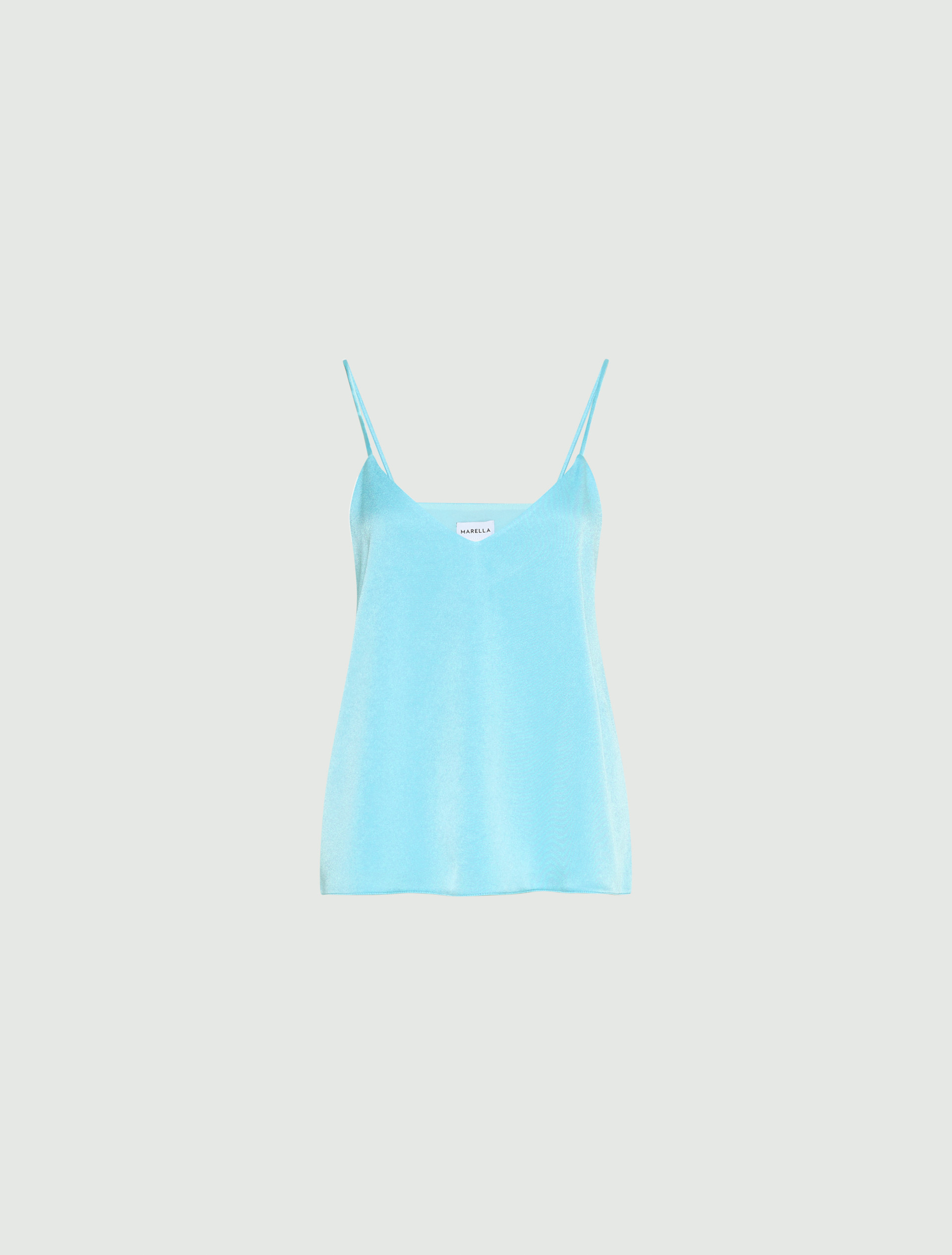 Satin camisole top, aquamarine | Marella