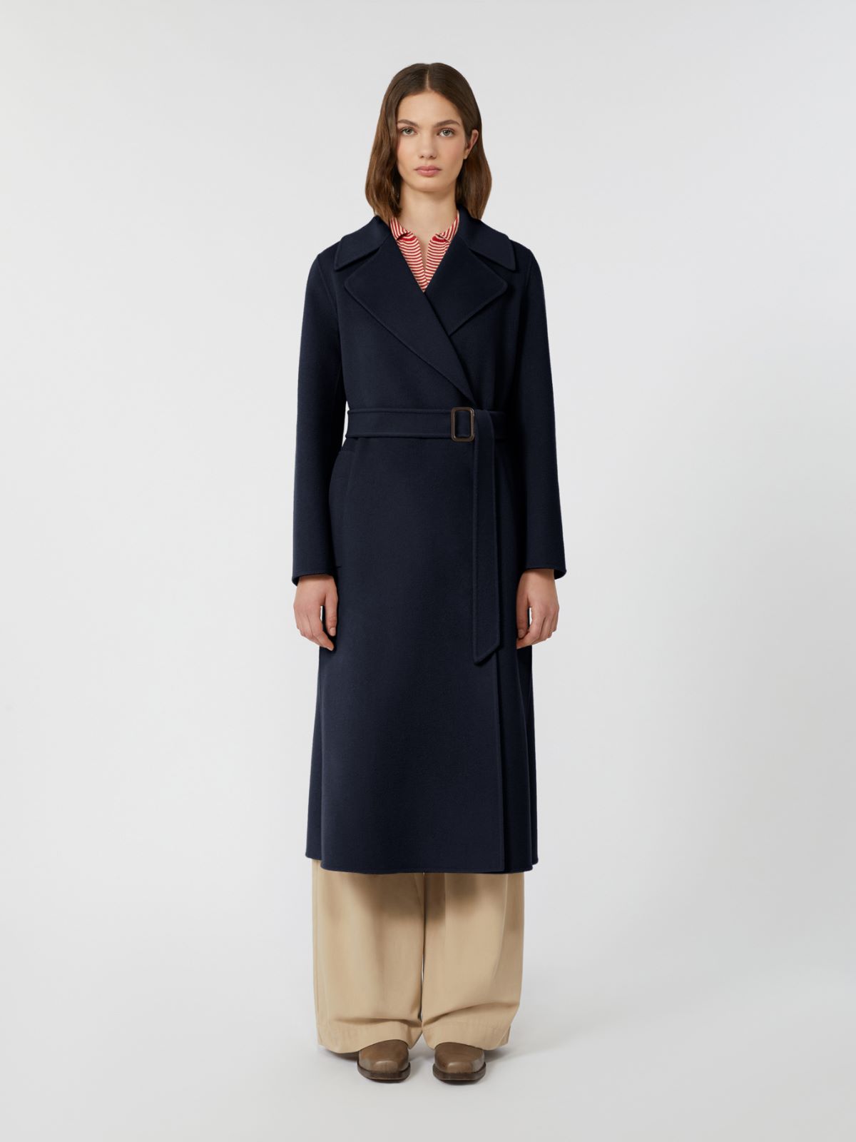 Wool robe coat, navy | Weekend Max Mara