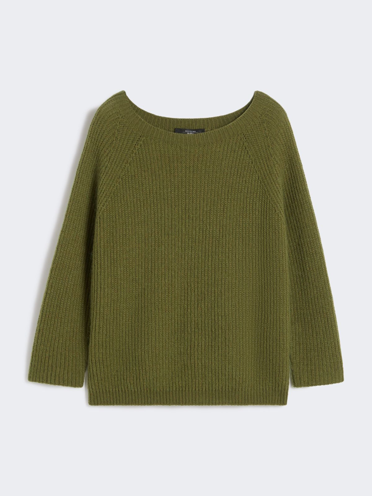 Mohair yarn jumper, olive green | Weekend Max Mara