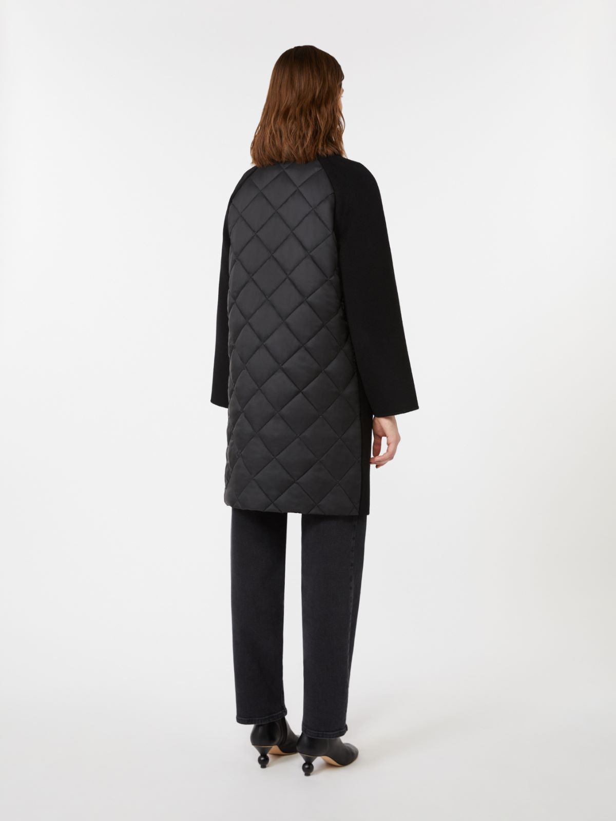Double wool drap coat, black | Weekend Max Mara