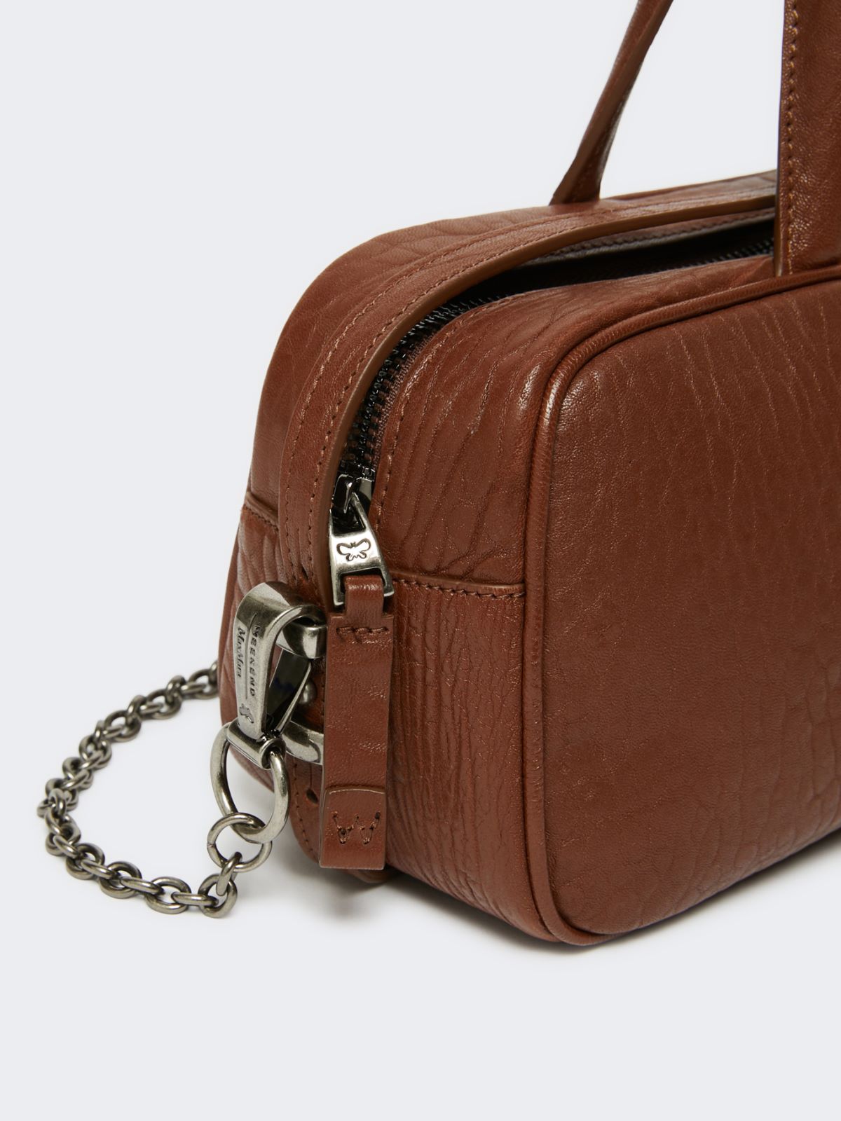 Nappa leather Boston bag, tobacco | Weekend Max Mara