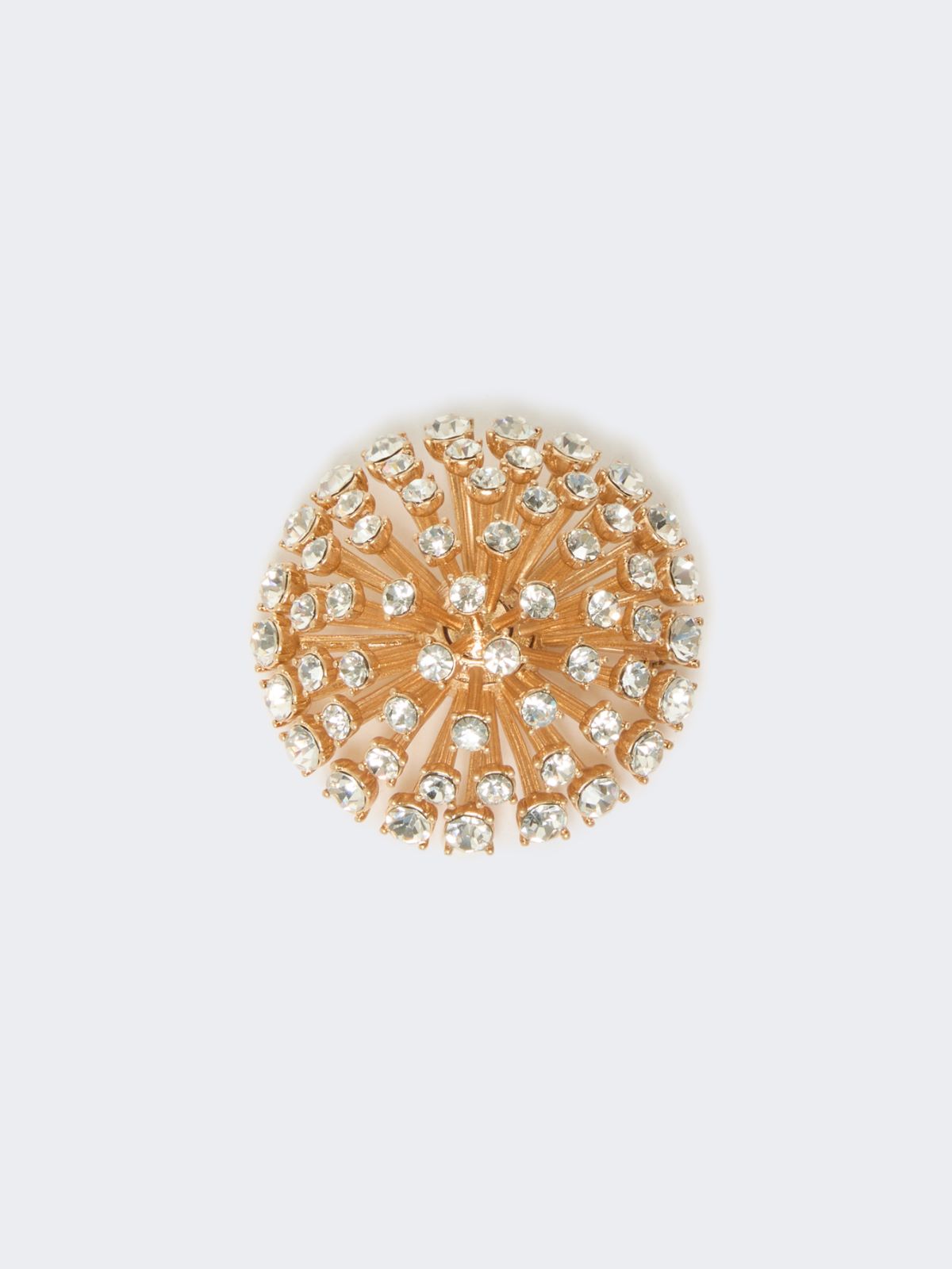 Metal flower brooch, gold | Weekend Max Mara