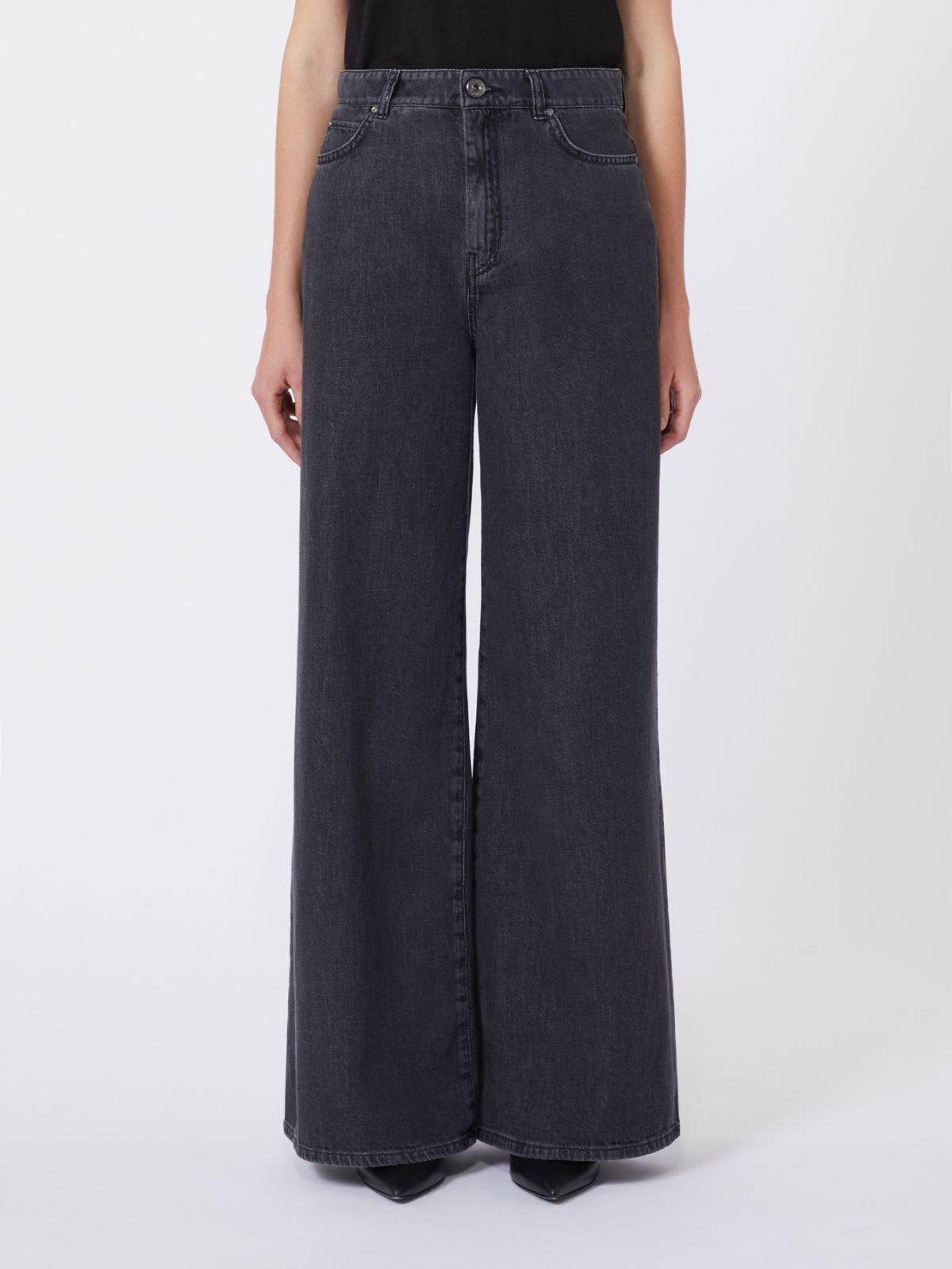 Soft cotton denim jeans, black | Weekend Max Mara